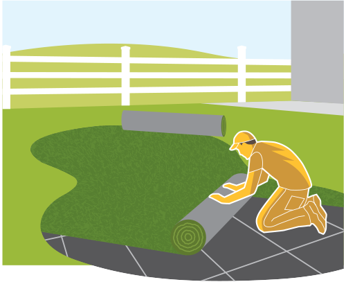 Turf installation process